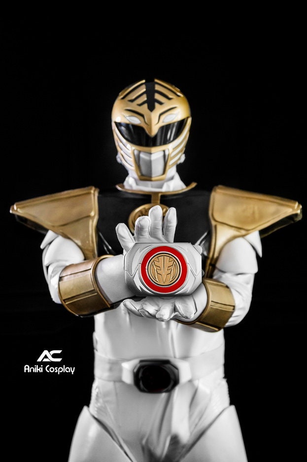 ANKI White Movie 95 MMPR Movie Cosplay Ranger Costume Fullset