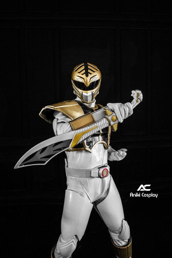ANKI White Movie 95 MMPR Movie Cosplay Ranger Costume Fullset
