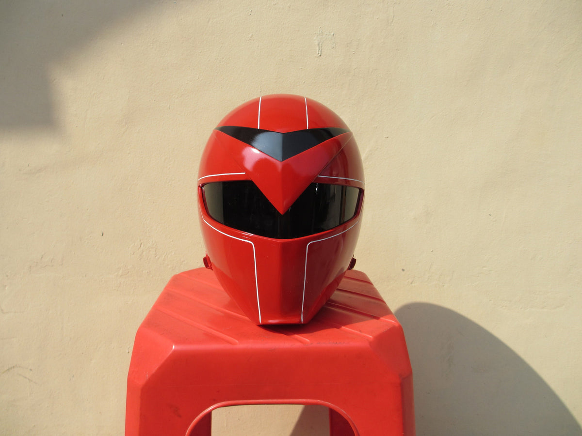 Mask Man Rangers ANIKI MASKMAN Red Black Ranger Sentai Cosplay Collectible Helmet Mask ...