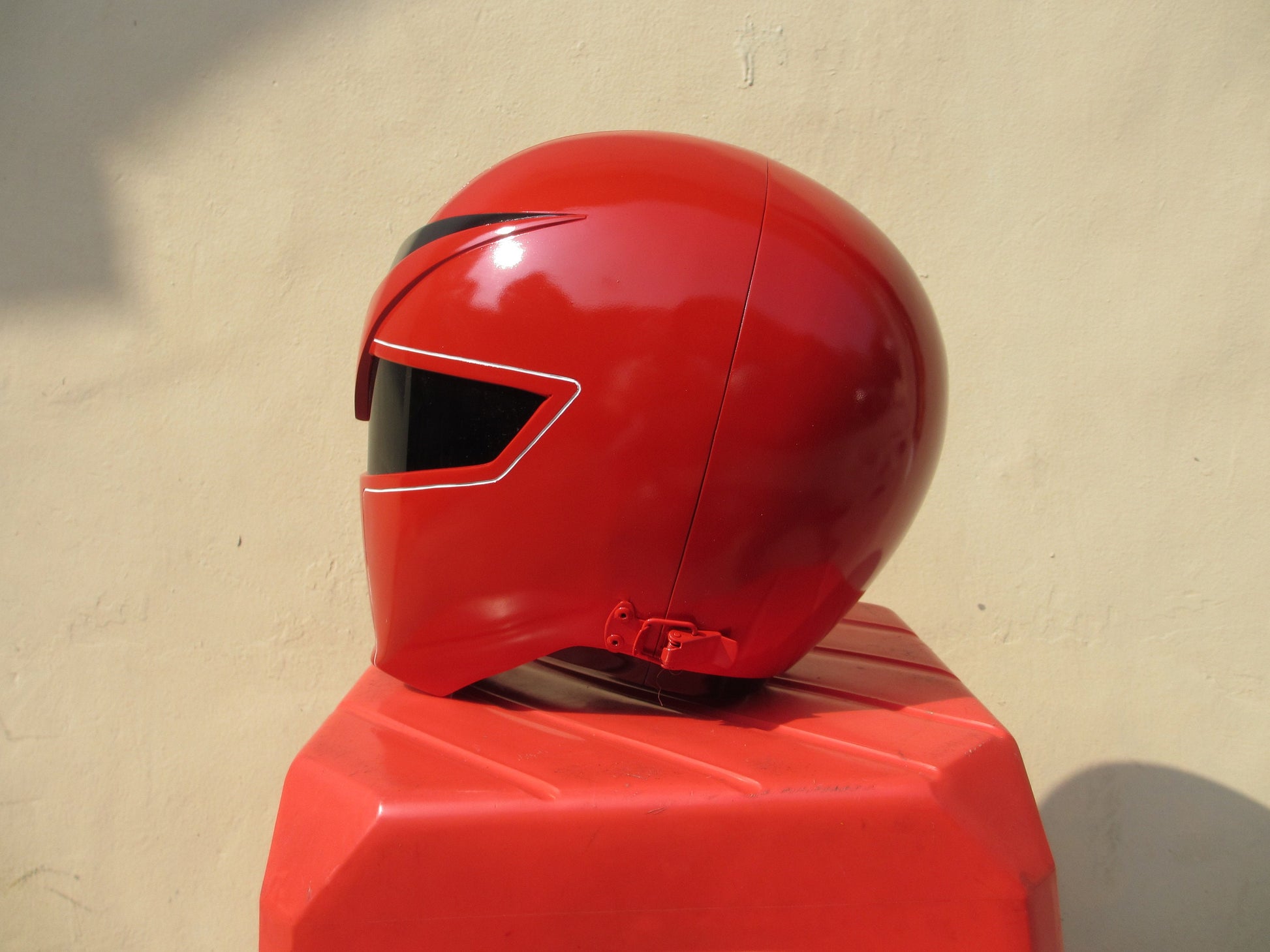 ANIKI MASKMAN Red Black Ranger Sentai Cosplay Collectible Helmet Mask