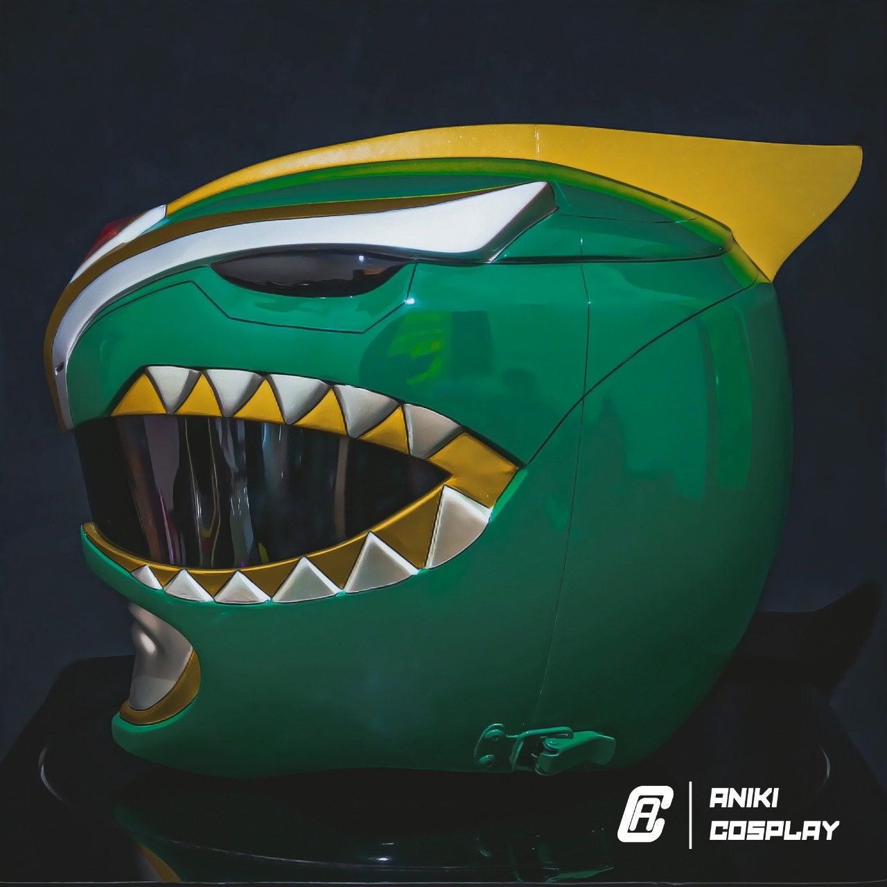 ANIKI GREEN 2014 BITS Ranger Helmet Cosplay Collectible Mask