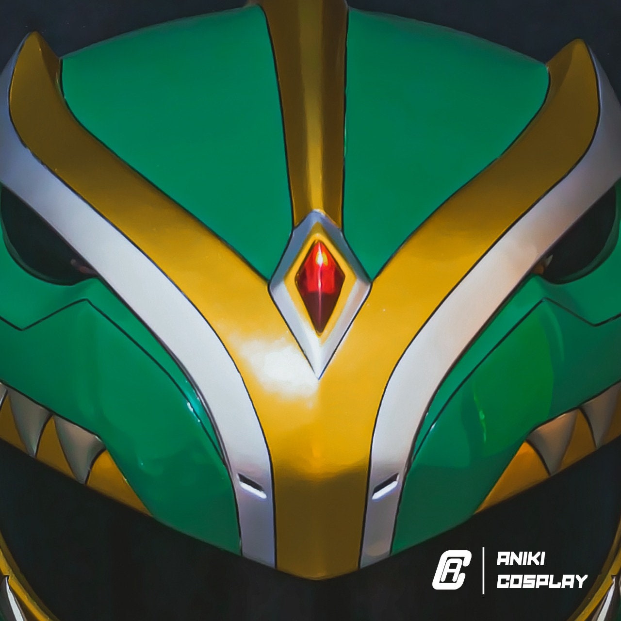 ANIKI GREEN 2014 BITS Ranger Helmet Cosplay Collectible Mask