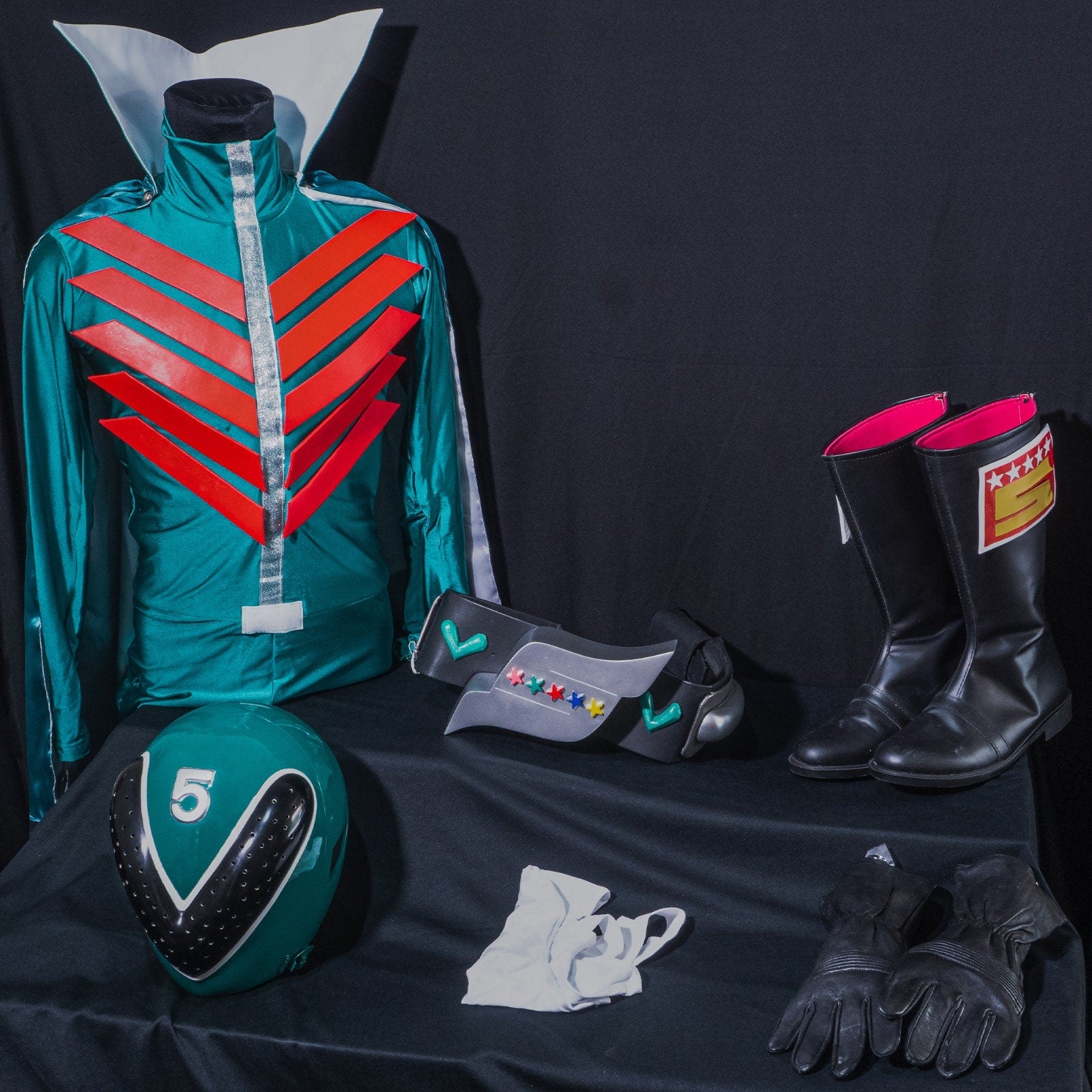 ANIKI Goranger Cosplay Costume Sentai Mido Ranger Fullset (READY STOCK)
