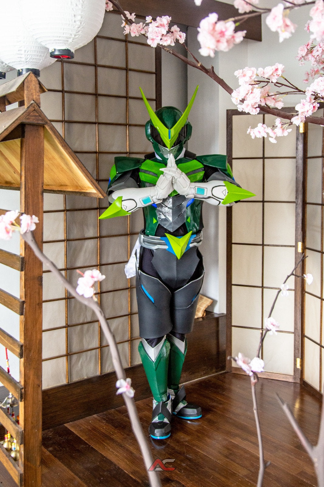 ANIKI Genji Cosplay Costume Sentai Fullset Overwatch